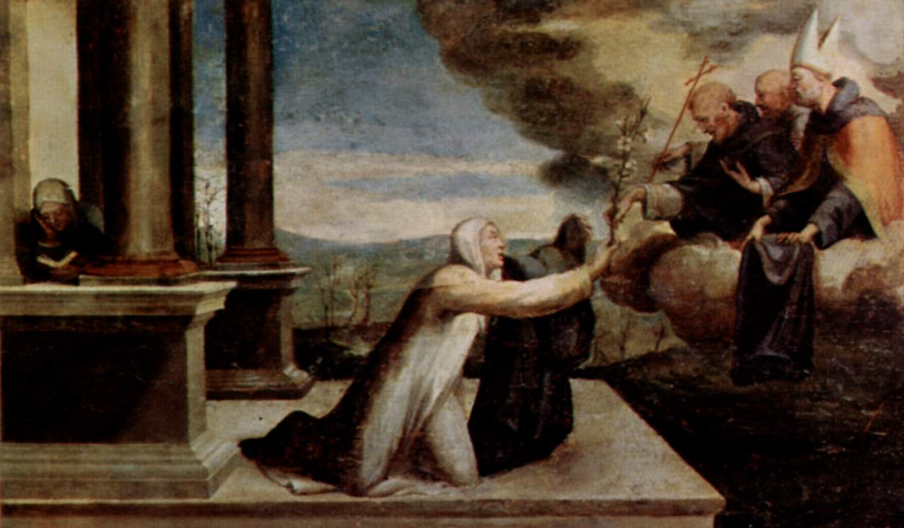 11-Domenico Beccafumi-santa Caterina riceve l'abito monastico